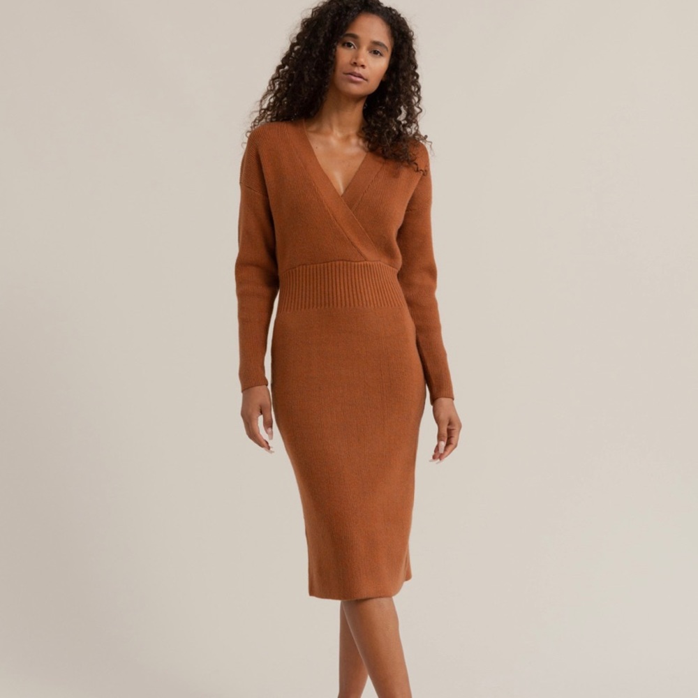 Modern Citizen V-neck Sweater Dress